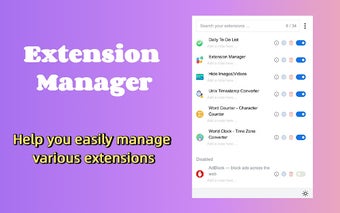 Extension Manager