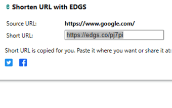 Edgs | Trusted Short URLs