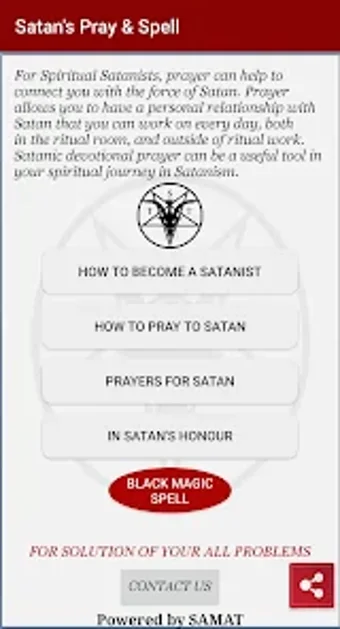 Satans Pray  Spell