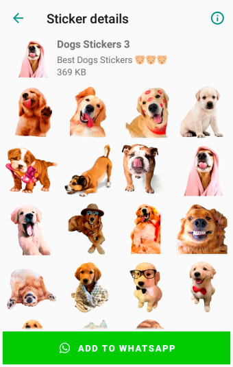 Cute Dog Stickers for WhatsApp