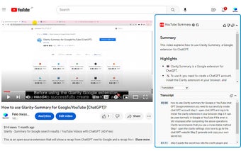 YouTube Summary with ChatGPT - Glarity