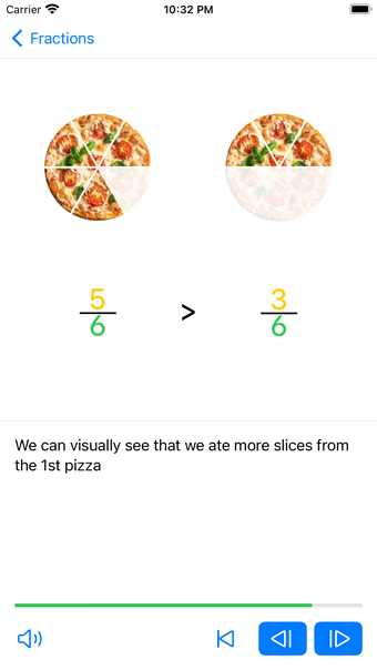 Fraction Steps: Learn Visually