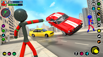 Stickman Spider Gangster Game