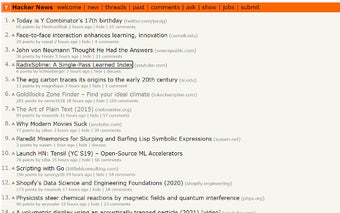 Hacker News keyboard navigation