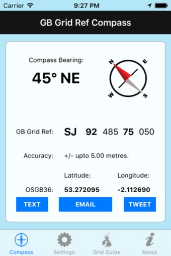 GB Grid Ref Compass