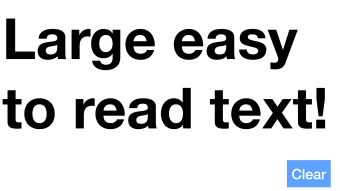 Easy Read - Large Text