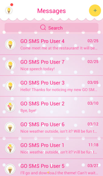 GO SMS Pro Candy