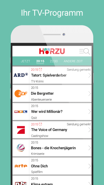 HÖRZU TV Programm als TV-App