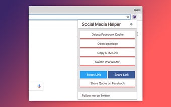 Social Media Helper