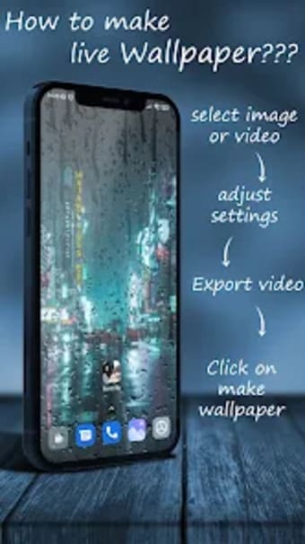 Rain Effect Video Maker and li