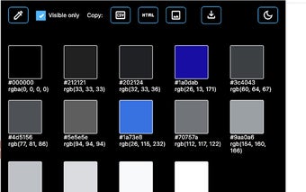 Extract Colors DevTool