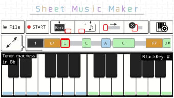Simple Sheet Music Tool