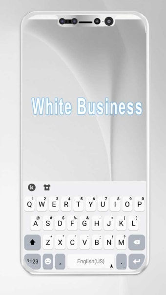 Classic Business White Keyboard Theme