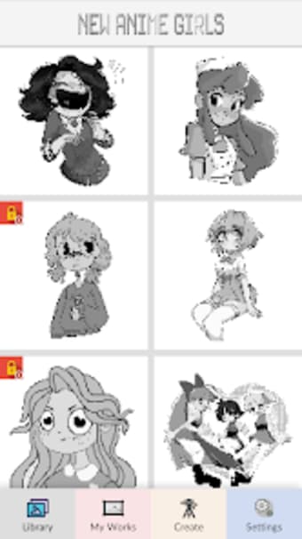 Anime Girls - Pixel Art