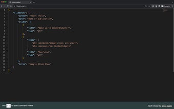 Monaco JSON Viewer