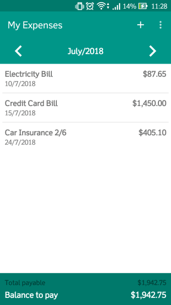 My Expenses - Simple Cash App