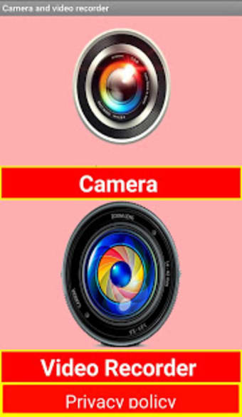 Camera and video recorder for Android - in one app