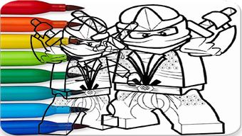 Coloring  Ninja Go Book