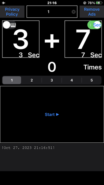 Interval Timer SecSec