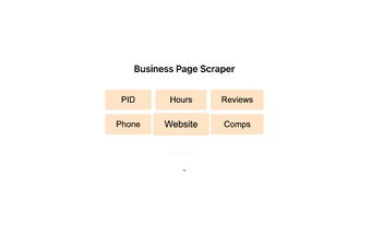 Business Page Scraper