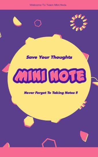 Mini Note - Notepad Memo and Check list