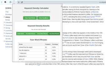 Keyword Density Calculator