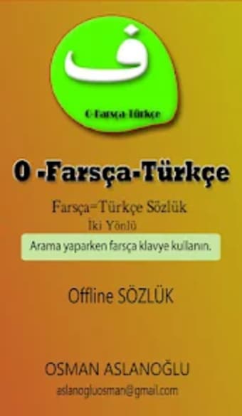 O-Farsça-Türkçe Sözlük