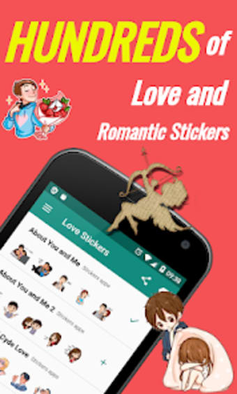 Romantic Stickers  Love WA