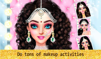 Indian Wedding Designer Sarees Beauty Salon Makeup