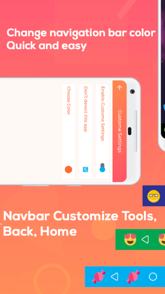 Navigation Bar -Navbar Customize Tools, Back, Home