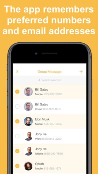 Contact Groups - Text  Email
