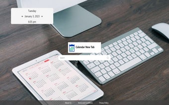 Calendar New Tab