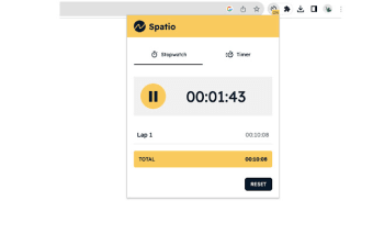 Spatio Stopwatch & Timer Extension