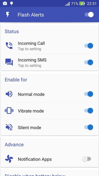 Flash Alerts on Call and SMS  Flash Notification