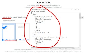 PDF to JSON (by PDFLite.co)