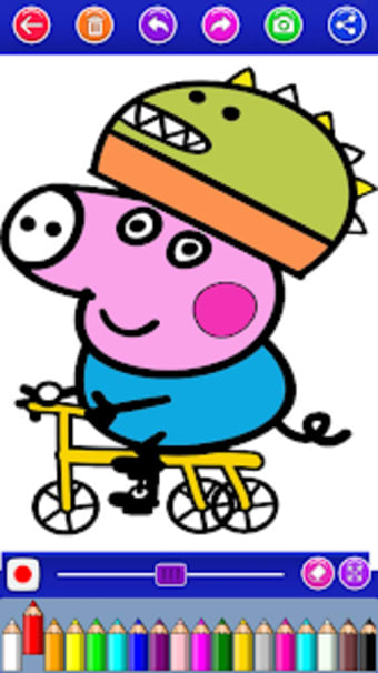 peppo piglet coloring cartoon