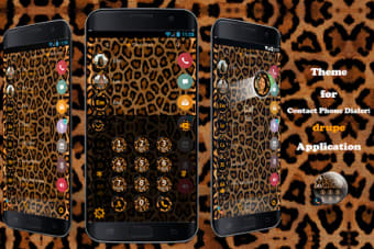 Theme Dialer Leopard Brown