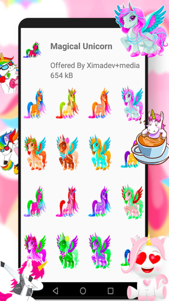WAStickerApps Unicorn emoji