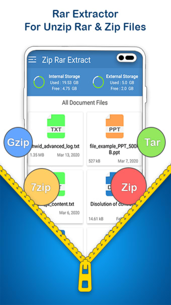 RAR File Extractor-Gzip viewer