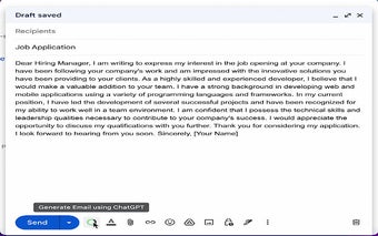ChatGPT for Gmail