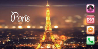 Eiffel Tower theme: Love Paris Launcher themas
