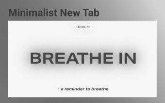 BREATHE - minimalist New Tab