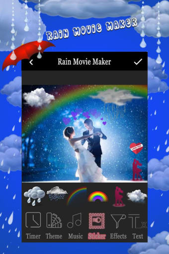 rain photo slide show with music