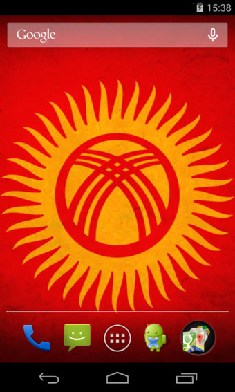 Flag of Kyrgyzstan. Live Wallpaper