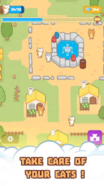 Idle Cat Town - Tycoon Game