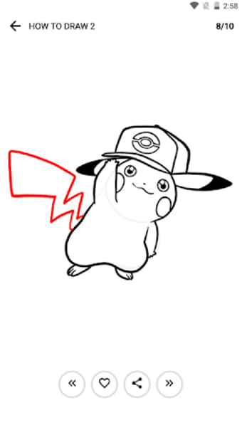 How to draw Pika easy