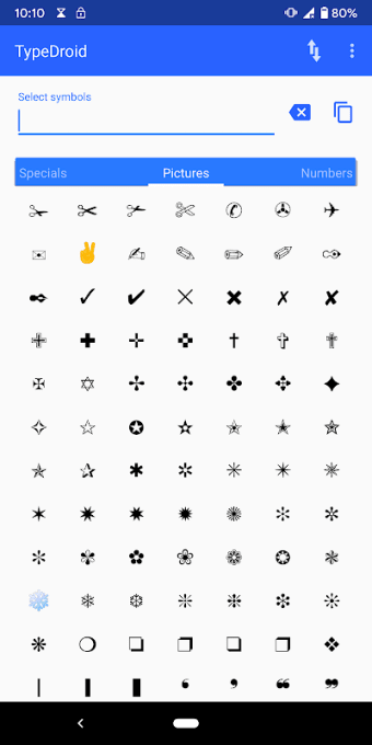 Type Droid (1000+ symbols)