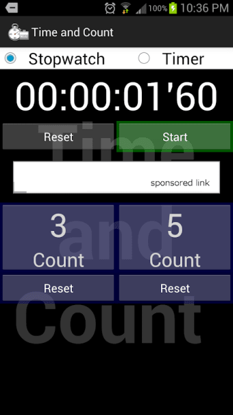 Stopwatch and Tally counter
