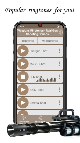 Gun Sounds - Gun Ringtone app