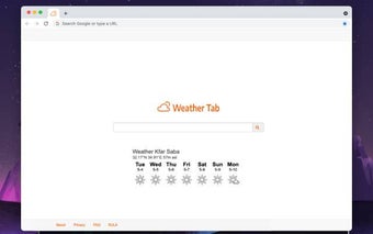 Weather Tab